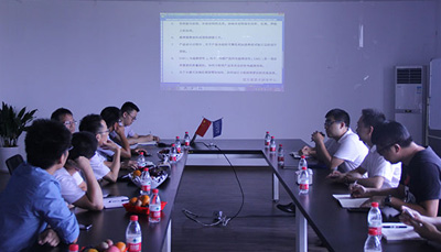 嵊州市組織部部長(zhǎng)及科技局相關(guān)領(lǐng)導(dǎo)、紹興文理學(xué)院專家一行來藍(lán)炬星總部調(diào)研考察