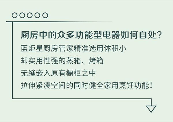 廚房中的眾多功能型電器如何自處